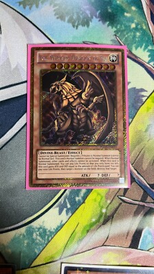 PGLD-EN031 The Winged Dragon Of Ra Gold Secret Rare UNL Edition NM Yugioh Card-image