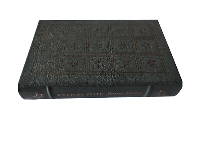 SIGNED Keeping Faith Memoirs of President Jimmy Carter Easton Press Leatherbound-image
