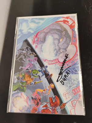 Godzilla vs Mighty Morphin Power Rangers SHIRO IZUMI Signed Comic Burai -image