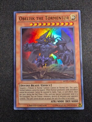 Yugioh - Obelisk the Tormentor MVP1-ENSV5 Limited Edition Ultra Rare NM-image