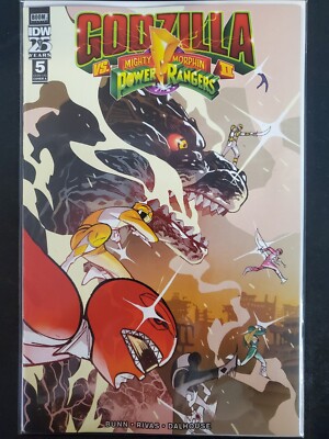 Godzilla vs Mighty Morphin Power Rangers II #5 A Cvr IDW 2024 VF/NM-image