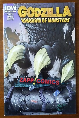 Godzilla Kingdom Of Monsters #1 - Zapp Comics Exclusive Variant Cover IDW - 2011-image