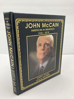 EASTON PRESS John McCain American Maverick 1936 - 2018, Elaine Povitch, Leather-image
