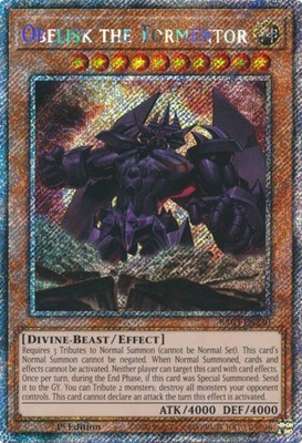 Near Mint x 1 Obelisk the Tormentor - RA03-EN230 - Platinum Secret Rare - 1st Ed-image