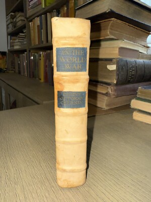 In the World War by Count Ottokar Czernin, 1920 1/2 Leather, Custom Binding-image