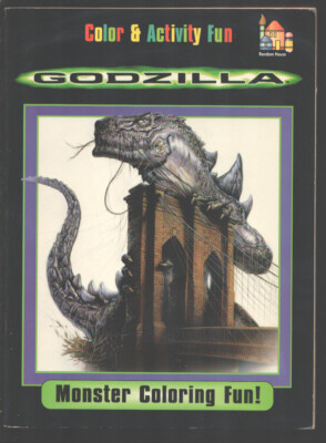 Godzilla Color & Activity Book 1984-Random House-Monster coloring fun-High gr...-image