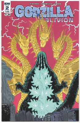 Godzilla Oblivion #2 NM- IDW Comics 2016 Low Print Run Cover A Churilla Ghidorah-image