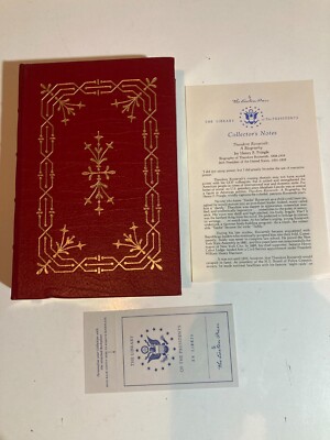 THEODORE ROOSEVELT A BIOGRAPHY leather EASTON PRESS 1987 Henry Pringle-image