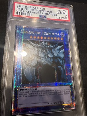 2023 YU-GI-OH! LCO1 OBELISK THE TORMENTOR QCSE PSA 10-image