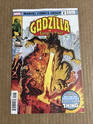 GODZILLA VS FANTASTIC FOUR #1 HARREN HOMAGE VARIANT MARVEL COMICS (2025)-image