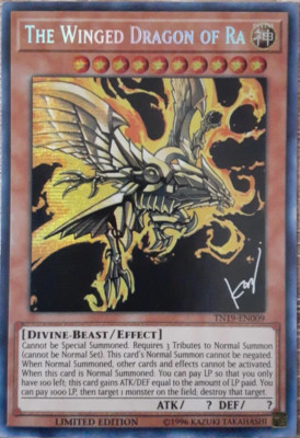 The Winged Dragon of RA - TN19-EN009 Limited Edition Secret Rare YuGiOh TCG Card-image