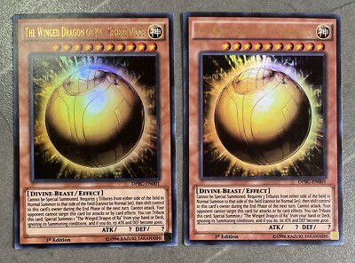 2X The Winged Dragon of Ra Sphere Mode DPBC-EN001 Ultra Rare 1st Edition NM + LP-image