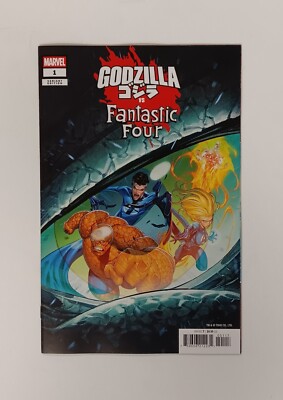 GODZILLA VS FANTASTIC FOUR #1 1:25 IBAN COELLO VARIANT (MARVEL 2025)-image