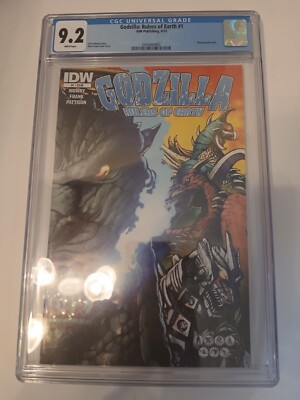 Graded 9.2 Comics Godzilla Rulers of Earth No.1 CGC 9.2-image