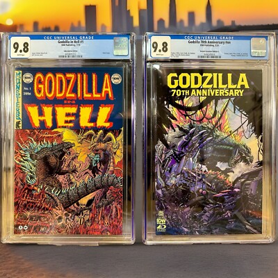 🔥 CGC 9.8 GODZILLA IN HELL #1 & GODZILLA 70TH ANNIVERSARY ONE SHOT INCENTIVE 🔥-image