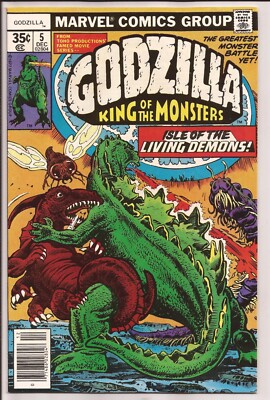 Godzilla #5  VF+ 8.5  Off-White Pages (1977 Series)-image