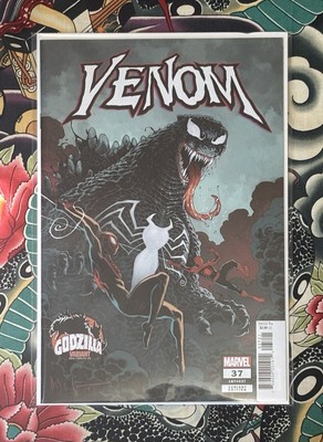 Venom #37 Godzilla Variant Editon David Watcher Bagged And Boarded Never Read!-image