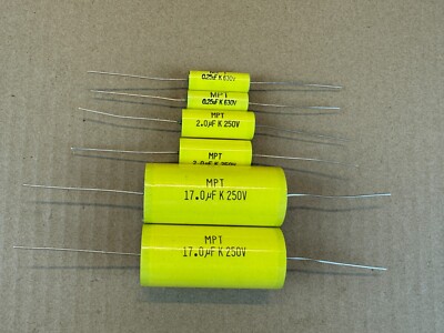 Recap Kit for Fisher XP-6 Speaker Crossovers MPT Film Capacitors-image