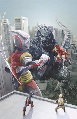 Godzilla vs. Avengers #1 Mitsuhiro Arita [1:100] Virgin (PRESALE 06/18/25)-image