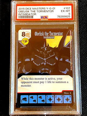 #96 PSA 6 2015 OBELISK THE TORMENTOR YU.GI.OH! DICE MASTER FIST OF FURY G5536-image