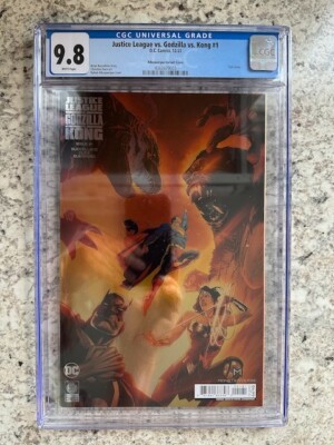 DC Justice League Vs Godzilla Vs Kong Albuquerque Foil Variant CGC 9.8-image