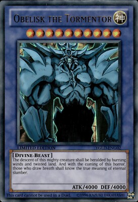 Obelisk The Tormentor - Ultra Rare LImited Edition YGLD-ENG02 - MP - YuGiOh-image