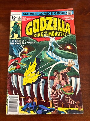 Godzilla King Of The Monsters # 3 FN Marvel Comic Book Dinosaur 10 J300-image