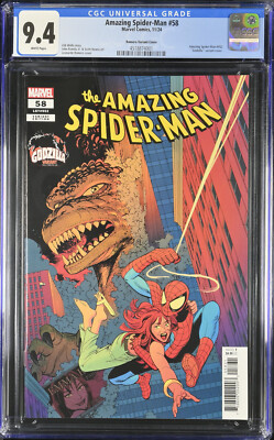 Spider-man #58 2024 Marvel Comics CGC 9.4 Godzilla Variant-image