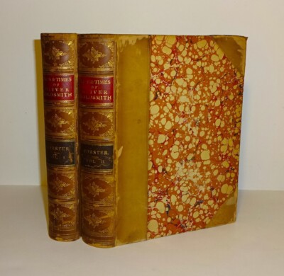 1871 The Life and Times of OLIVER GOLDSMITH by Forster, Illust, Fine Binding, VG-image