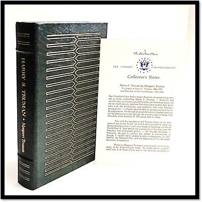 Margaret Truman Biography Easton Press Harry S Truman 1977 Gift Quality-image
