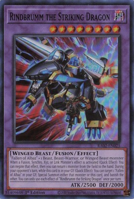 Yu-Gi-Oh! Rindbrumm the Striking Dragon RA02-EN025 Super Rare 1st Edition NM-image