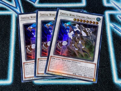 Crystal Wing Synchro Dragon  x3 - RA02 - Ultra Rare (UR) - Yugioh 🔥-image