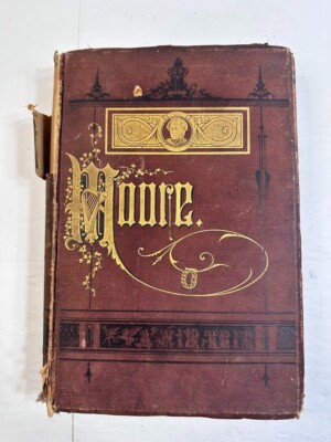 The Poetical Works of Thomas Moore Antique 1880 With Life of The Author-image