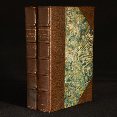 1892 2vols Reminiscences and Recollections of Captain Gronow Colour Plates Bi...-image