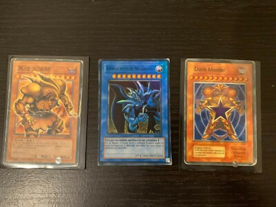 Ultra Rare, Exodia, Obelisk the Tormentor, and Dark Master: Yu-Gi-Oh Cards.-image