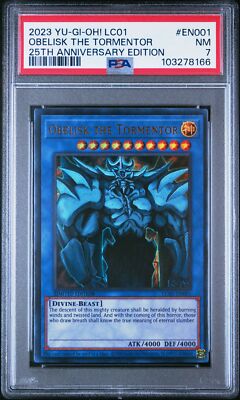 Yu-Gi-Oh! - Obelisk the Tormentor 2023 LC01-EN001 Limited Edition PSA 7-image