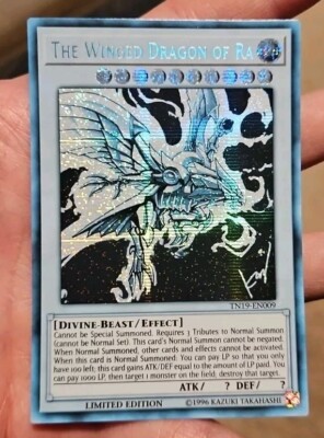 ghost alter The Winged Dragon of Ra (alternate art) 2019 yugioh sunfaded tcg god-image
