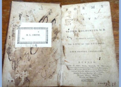 1785 antique POEMS PLAYS LIFE OLIVER GOLDSMITH-image