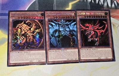 Yugioh Slifer Obelisk Winged Dragon Of Ra SBC2 Speed Duel Prismatic Secret Rare-image