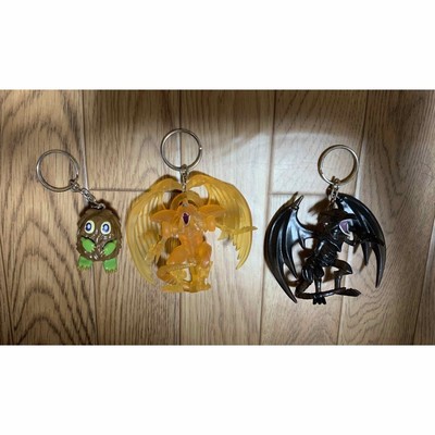 Yu Gi Oh Keychain Period Red Eyes   Kuribo   Ra s Winged Divine Dragon-image