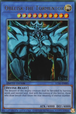 1X NM Obelisk the Tormentor - LC01-EN001 - Ultra Rare Limited Ed-image