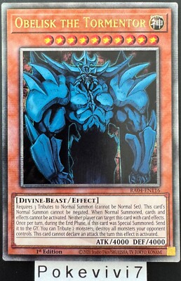 YU-GI-OH! Card OBELISK THE TORMENTOR RA04-EN116 QCSR NEW-image