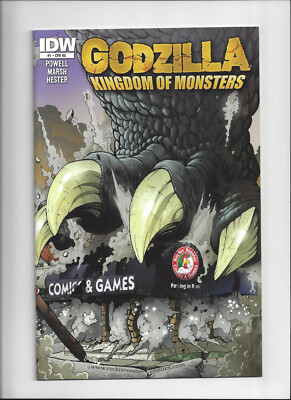 Godzilla Kingdom of Monsters 1 Rockin Rooster Comics & Games RE variant cover-image
