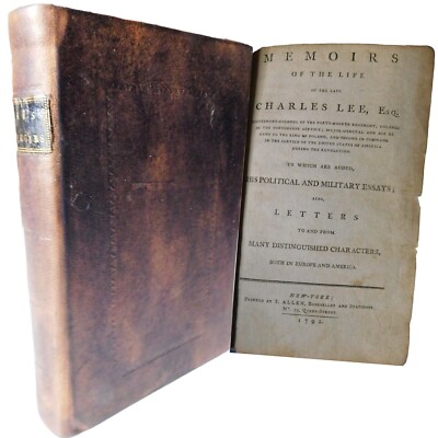 1792 Memoirs of the Life of The Late Charles Lee, Esq., Edward Langworthy - RARE-image