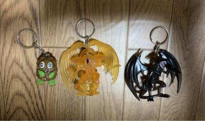 Yu-Gi-Oh! Keychain Vintage Red Eyes Kuriboh Winged Dragon Of Ra-image