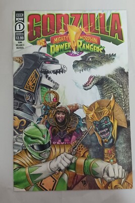 Godzilla vs. Mighty Morphin Power Ranger #1 Cover B NM Boom IDW 2022-image