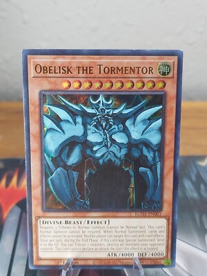 Yugioh Obelisk the Tormentor EG01-EN001 Ultra Rare 1st Ed LP/NM-image