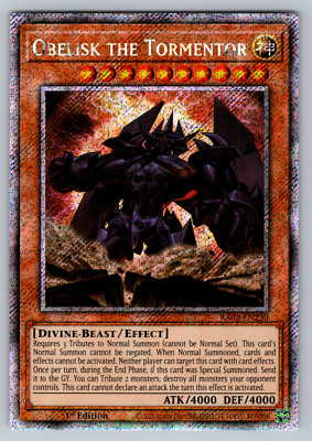 Obelisk the Tormentor Yugioh RA03-EN230 Platinum Secret Rare PSR NM-image