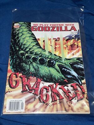 CRACKED GODZILLA  SEPT. 1998 #328 VINTAGE COMIC BOOK BACK ISSUE  HUMOR SATIRE -image