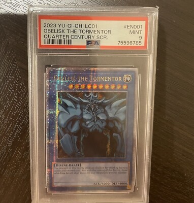 PSA 9 - Yu-Gi-Oh Card - LC01-EN001 - OBELISK THE TORMENTOR (ultra rare) - MINT-image